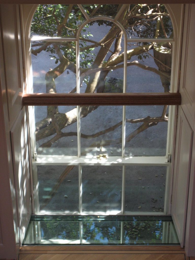 Glass Floor Abutting Window
